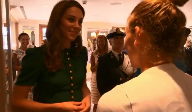 Reactie FABULOASA a ducesei Kate la intalnirea cu Simona Halep. Momente ISTORICE pentru Romania!
