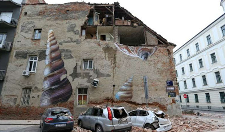 Doua cutremure puternice in Croatia. Mai multe cladiri din capitala Zagreb au fost devastate